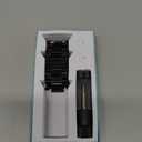 Lerobo Stainless Steel Band Compatible with Samsung Galaxy Watch 8 7 6 5 4 FE 40mm 44mm 45mm/Galaxy Watch 8 Classic 6 4 Classic 43mm 47mm 42mm 46mm, 20mm Metal Replacement Band for Men Women (Black)