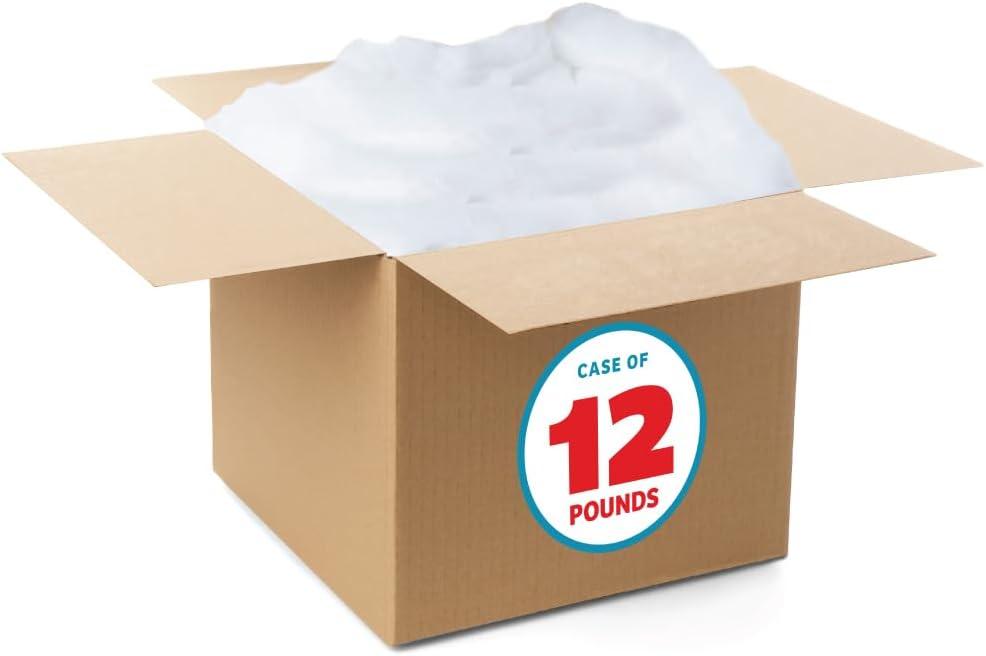 Fairfield The Original Poly-Fil, Premium Polyester Fiber Fill, Soft Pillow Filler, Stuffing for Stuffed Animals, Toys, Cloud Decorations, and More, Machine-Washable, 12 lb Box (White)