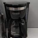 BLACK+DECKER 12-Cup Digital Coffee Maker, Programmable, Washable Basket Filter, Sneak-A-Cup, Auto Brew, Water Window, Keep Hot Plate, Black