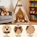 6 Pcs Teddy Bear Stuffed Animals Bulk 13.7 Inch Soft Cuddly Stuffed Teddy Bear Plush Toys Centerpieces for Baby Shower Mothers Day Birthday Wedding Party Gifts Brown