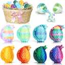 Impossmaker 8PCS 3D Printed Dragon Eggs, Prefilled Easter Dragon Egg for Basket Stuffers, Goodie Bag Fillers, Classroom Prize Supplies, Unique Easter Basket Essentials for Kids (Series B)