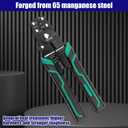 2 Pack Wire Crimper, Wire Crimping Tool,Stripper and Cutter for insulated/Bare/Heat Shrink connectors(22-10 AWG) Multifunctional Stripping Crimping Tool(2)