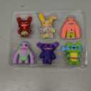 Fuggler Series 2 Collectible 6-Pack Window Box Creepy Funny Plush Figures Including Rare Hidden Surprise Character Paramount Crossovers (Assortment A-G) (Assortment A)