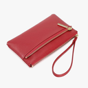 DOB SECHS Small Leather Wristlet Purses for Women Women's Clutch Handbags Wallet Cell Phone Purse Pouch Bags with Card Slots