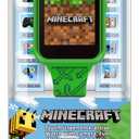 Minecraft Kids Smart Watch Touchscreen Interactive Watch with 10 Customizable Clock Faces, Built-in Camera, Video Recorder, Alarm, Calculator, Games & Pedometer Fits Wrists 5.5" to 8"