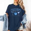 Gulf of Mexico Forever T Shirts for Women Vintage Graphic Oversized Shirt Retro Short Sleeve Loose Fit Tee Tops (Blue, M)