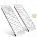 gardhom Aluminum Shed Ramps 39x11inch, 2PCS Riding Mower Ramps 1500lbs/Pair Capacity for Curb Steps Stairs Dirt Bike Motorcycle Lawn Mower Snow Blower