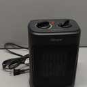 Space Heater, 1500W Electric Heaters Indoor Portable with Thermostat, PTC Fast Heating Ceramic Room Small Heater with Heating and Fan Modes for Bedroom, Office and Indoor Use (Black)