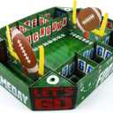 JOYIN 1 Pcs Football Snack Trays, Large Stadium Shaped Serving Tray for Football Party Supplies, Sport Snack Plates for Parties Table decoration, Paper Platter for Sport Celebration Table Favor