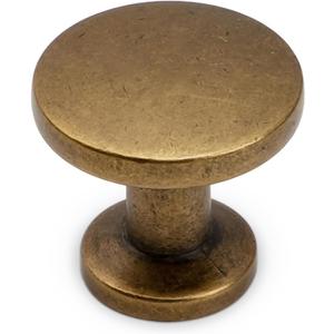 10 Pack Cabinet Knobs Antique Brass Kitchen Cabinet Knobs Zinc Alloy Drawer Pulls Solid Cabinet Hardware (Standard)