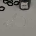 50PCS Black Hair Ties,Cotton Seamless Ponytail Holders,No Damage Elastics Hair Bands for Thick Heavy &Curly Hair