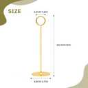 Urban Deco 16 Pieces Table Card Holder 8 inches Table Number Holders Place Steel Card Holders for Photos, Food Signs, Memo Notes, Weddings, Restaurants, Birthdays (Gold)
