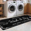 Laundry Room Rug Runner, 20"x59" Non Slip Laundry Mat Organization Washable Floor Carpet Farmhouse Decor for Kitchen Bathroom Mudroom Washroom White
