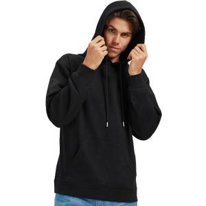 Zylioo Men Tall Sweatshirt Crewneck Pullover Long Fit Soft Casual Sweatshirt Top for Tall Men Daily Wear (Black)