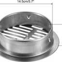 uxcell Floor Drain Cover, 5.7" 304 Stainless Steel Anti-Blocking Drain Cover Balcony Snap-in Drain Drain Strainers for Outdoor Bathroom Kitchen, 150 Flat Mouth