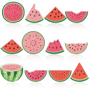 Seajan 60 Pcs Watermelon Bulletin Board Cutouts Decorations Summer Watermelon Paper Cutouts Accents for Kids Home School Chalkboard Classroom Decor Supplies