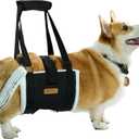 Dog Lift Harness Sling for Medium Dogs - Adjustable No-Slip Rear Leg Support with Padding & Back Fixed Buckle, Hip Dysplasia/ACL/TPLO Surgery Recovery Aid, Dog Sling for Injured,Disabled/Senior Dogs