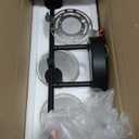 Bathroom Light Fixtures 2023 Upgrade, 3-Light Matte Black Vanity Light, Black Bathroom Lights Over Mirror with Clear Glass Shade, Wall Sconces for Mirror Bedroom Living Room Hallway