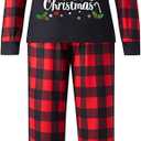 CIYCUIT Family Christmas Pajamas Matching Sets  Buffalo Plaid Holiday PJs for Men, Women, Kids, Baby & Dog (L)