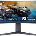 LG 45GR65DC-B Ultragear Curved Gaming Monitor 45-Inch 32:9 QHD 200Hz 1ms UltraWide Display AMD FreeSync Premium Pro VESA DisplayHDR 600 HDMI 2.1 x2 DP UBS x3 Tilt/Height/Swivel Stand - Black