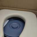 Medline Drop Arm Commode with Padded Seat and Backrest, Durable Toilet Chair for Adults and Seniors, Removable Pail, Splash Guard, Drop Down Arms for Easy Transfer, 350 lb. Weight Capacity, Tan