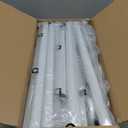 Tension Double Curtain Rods for Windows by EZFurni,31 to 83 Inch Wide, Adjustable No Drill Curtain Rods for Living Room,Bedroom,Decorative Window Treatment,Renter Friendly,39 to 130 Inch Height,White