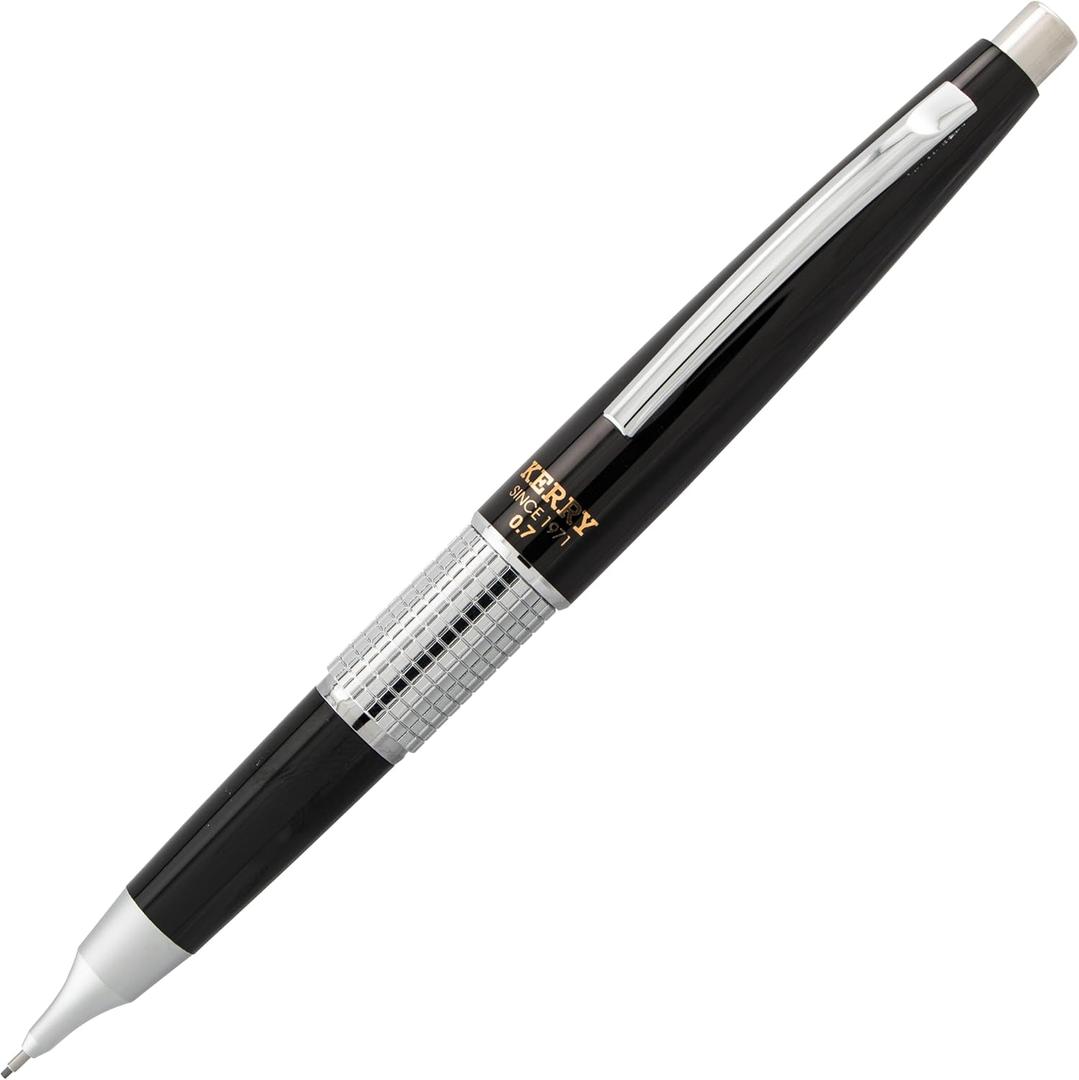 Pentel Sharp Kerry Mechanical Pencil (0.7mm), Black Barrel, 1 Pencil (P1037A)