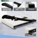 Paper Cutter 10 Sheet Capacity, B7 Guillotine Trimmer 14.12" Guillotine Paper Cutter,Paper Cutter for Cardstock Heavy Duty 12 inch