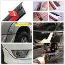 16.4FT 5M T-Shape Rubber Seal Strip Weatherstrip Universal Self Adhesive Auto Weather Draft for Car Windshield Edge Moulding Sealing Soundproof T-Type Protector Trim (10 * 6mm)
