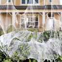 1000 sqft Spider Webs Halloween Decorations Bonus with 30 Fake Spiders, Super Stretch Cobwebs for Halloween Indoor and Outdoor Party Supplies