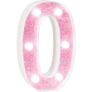 Pink Marquee Light Up Numbers, Glitter LED Number Lights Lamp Battery Powered for Girls Birthday Party Table Decorations, Wall Decor for Girls bedroom, Pink Number 0 Sign with Cool White Lights Pink Marquee Light Up Numbers, Glitter LED Number Lights Lamp Battery Powered for Girls Birthday Party Table Decorations, Wall Decor for Girls bedroom, Pink Number 0 Sign with Cool White Lights