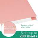 Letter Size Hanging File Folders,25 Reinforced Hanging Files in Assorted Colors,Designed for Home and Office Color Coded File Organization,25 per Box (5655U)