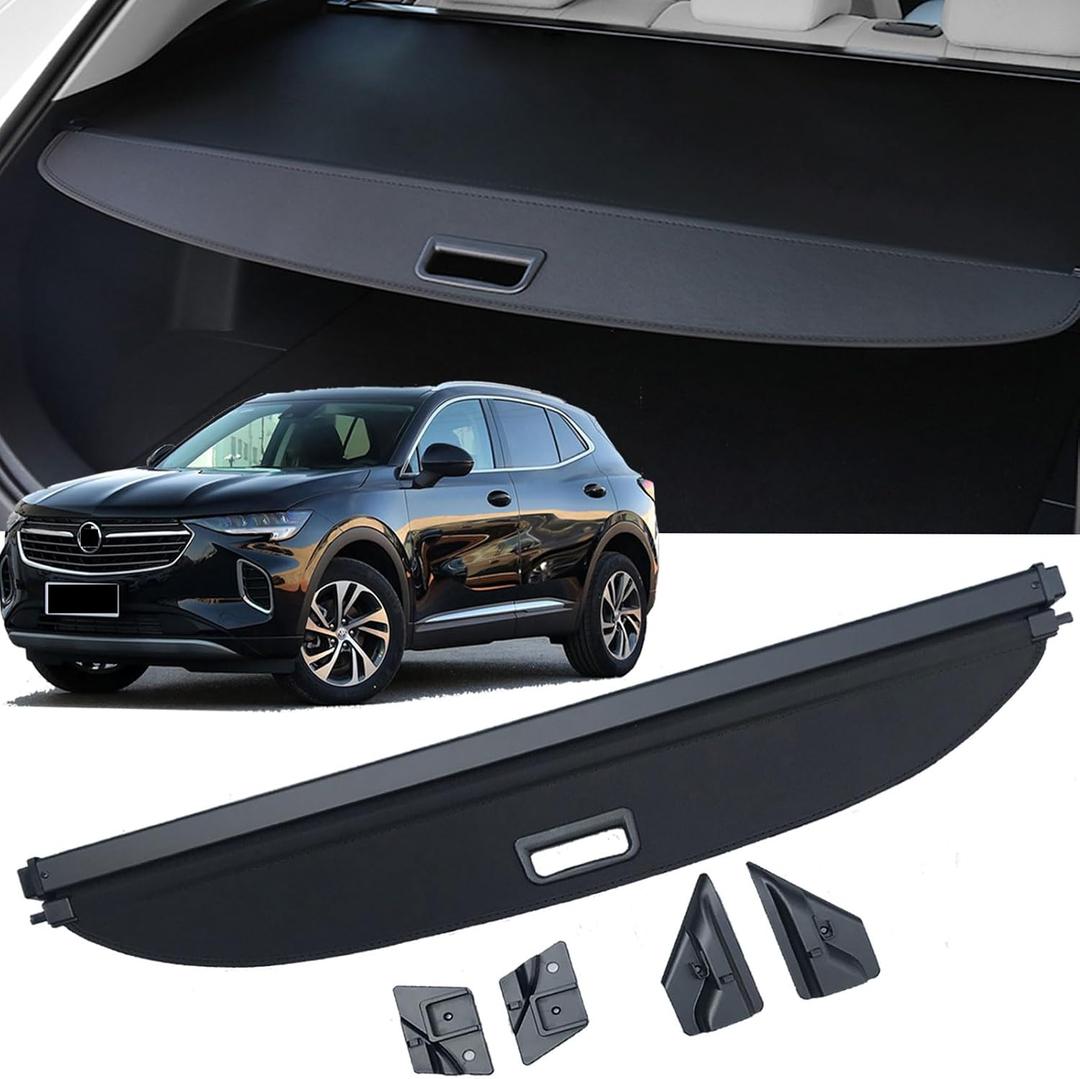 Cargo Cover Compatible with Buick Envision 2021-2024 Retractable Rear Trunk Cover Trunk Security Cover trunk cover Shielding Shade Accessories For Buick Envision Cargo Cover 2024 2023 2022 2021