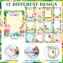 Eaasty 48 Pcs End of The Year Gifts Bulk Summer Notepads and Ice Cream Ballpoint Pens with Ribbon Graduation Last Day of School Gifts for Student Teacher Classroom Party Favor