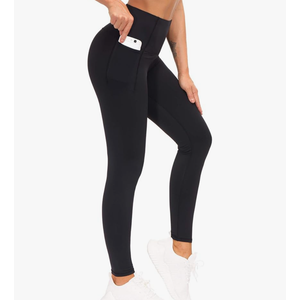 THE GYM PEOPLE Tummy Control Workout Leggings with Pockets High Waist Athletic Yoga Pants for Women Running, Fitness 3XL