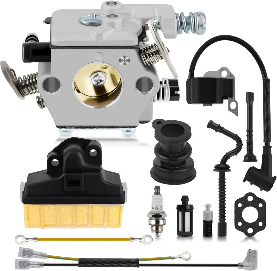 Carbhub Carburetor for Stihl 021 023 025 MS210 MS230 MS250 Chainsaw Carb with 1123 160 1650 Air Filter Ignition Coil Fuel Line Tune Up Kit Replace Walbro WT286