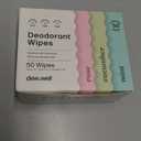 Dew Well - Refresh Deodorant Wipes - A Fresh Start When You’re On the Go - Aluminum, Paraben, and Sulfate Free - Variety Pack (Mint, Rose, and Cucumber) - 50 Individually Wrapped Wipes