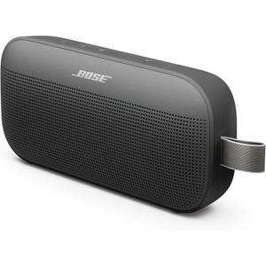 Bose SoundLink Flex Portable Bluetooth Speaker (2nd Gen), Portable Outdoor Speaker with Hi-Fi Audio, Up to 12 Hours Battery Life, Waterproof and Dustproof, Black