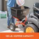 Agri-Fab Tow Behind Broadcast Spreader for Seed, Fertilizer, Salt and Ice Melt, 185 lb Capacity Lawn and Garden Spreader with 12 Ft Spread Width