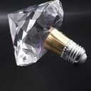 VIZBMYR Crystal Decorative LED Light Bulb 5 Watt(Equivalent 40w),Fancy Unique Pretty Light Bulb E26 Base, Three Color Lightbulb for Staircase,Bars, Ambience (FP-07A-100, 2PCS)