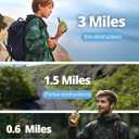 Inspireyes Walkie Talkies for Kids, Rechargeable Long Range 2 Pack, Kids Toys for Boys Girls Ages 3-12, 2 Way Radio Toy, Outdoor Adventure Toys, Camping Hiking Gear, Birthday Gifts for Kids