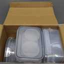 42 PCS Food Storage Containers with Lids (21 Containers & 21 Lids) - Reusable Plastic Food Containers for Kitchen Storage and Organization BPA-Free Leakproof Meal Prep Container with Labels & Pen