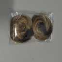 CJL HAIR 2PCs Small Cute Messy Bun Hair Piece for Thin Hair Women Mini Synthetic Curly Bun Scrunchies Updo Hairpieces Sahara Beige