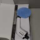 Bomves Electric Spin Scrubber, Cordless Cleaning Brush Scrubber for Home, 8 Replaceable Brush Heads-90Mins Work Time, 3 Adjustable Size, 2 Speeds for Bathroom Shower Bathtub Glass Car (White)