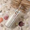 Magic Season Decorative Glass Bottles with Cork Stoppers (12 fl oz. Round Bottles / 4 Pcs)