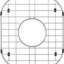 Serene Valley Sink Protector Grid 11-11/16" x 13-3/16", Centered Drain with Corner Radius 3-1/2", 304 Stainless Steel Material NLW1311C