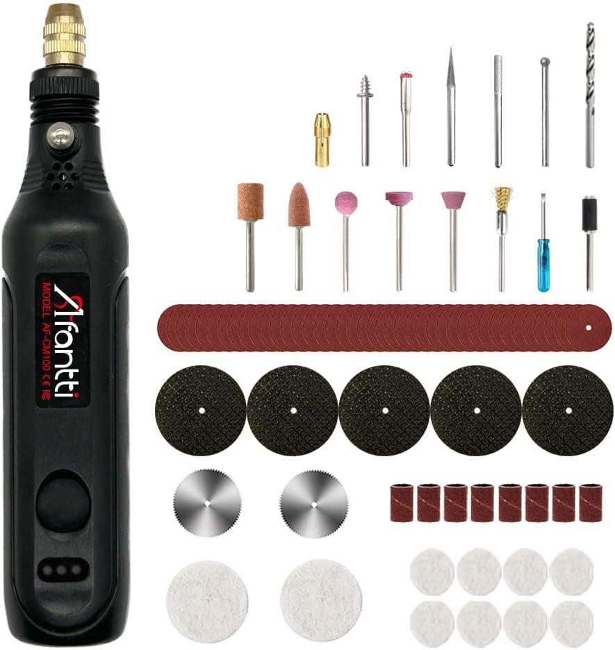 Mini Cordless Rotary Tool Detail Sander Grinder Small Grinding Pen Set with | 101 Accessories | for Small Crafts & Projects