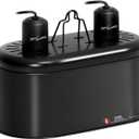 REPTI ZOO Dual Reptile Light Fixture for Reptile Dome UVB Lamp Fixture Dual Reptile Reflector Dome Lamp Cap Combo Integration Design Heat Lighting (1 Count (Pack of 1))