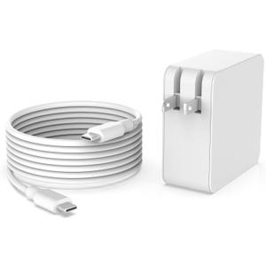 65W Fast Charger Fit for Samsung Laptop Charger, Galaxy Book Pro, Pro 360, Notebook, Ep-Ta865  More Devices with USB Type C Connector, Foldable Scratch-Resistant Plug, PD, Detachable 7.5FT Cable