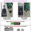 Honoson 3 Sets Flameless Christmas Tree Taper Candles with Holders Remote Control, LED Taper Candles Battery Operated Flickering Candlesticks for Holiday Window Fireplace Decor (Black)